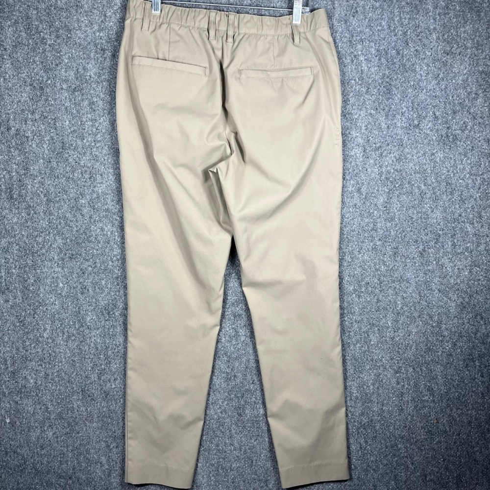 BYLT Premium Basics Everyday Pant Mens 34 Khaki Tapered Tech Chino Performance - Picture 3 of 9